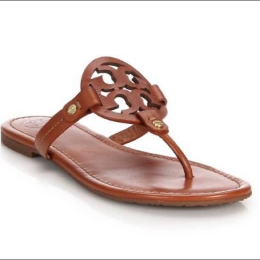 Tory Burch Leather Brown Sandals Womens Size 8.5